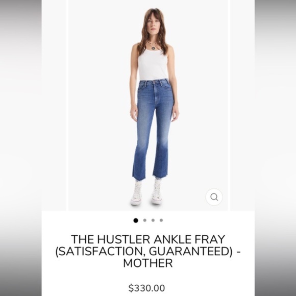 Mother The Hustler Ankle Fray in Satisfaction Guaranteed Wash - Size 28 - Picture 11 of 11